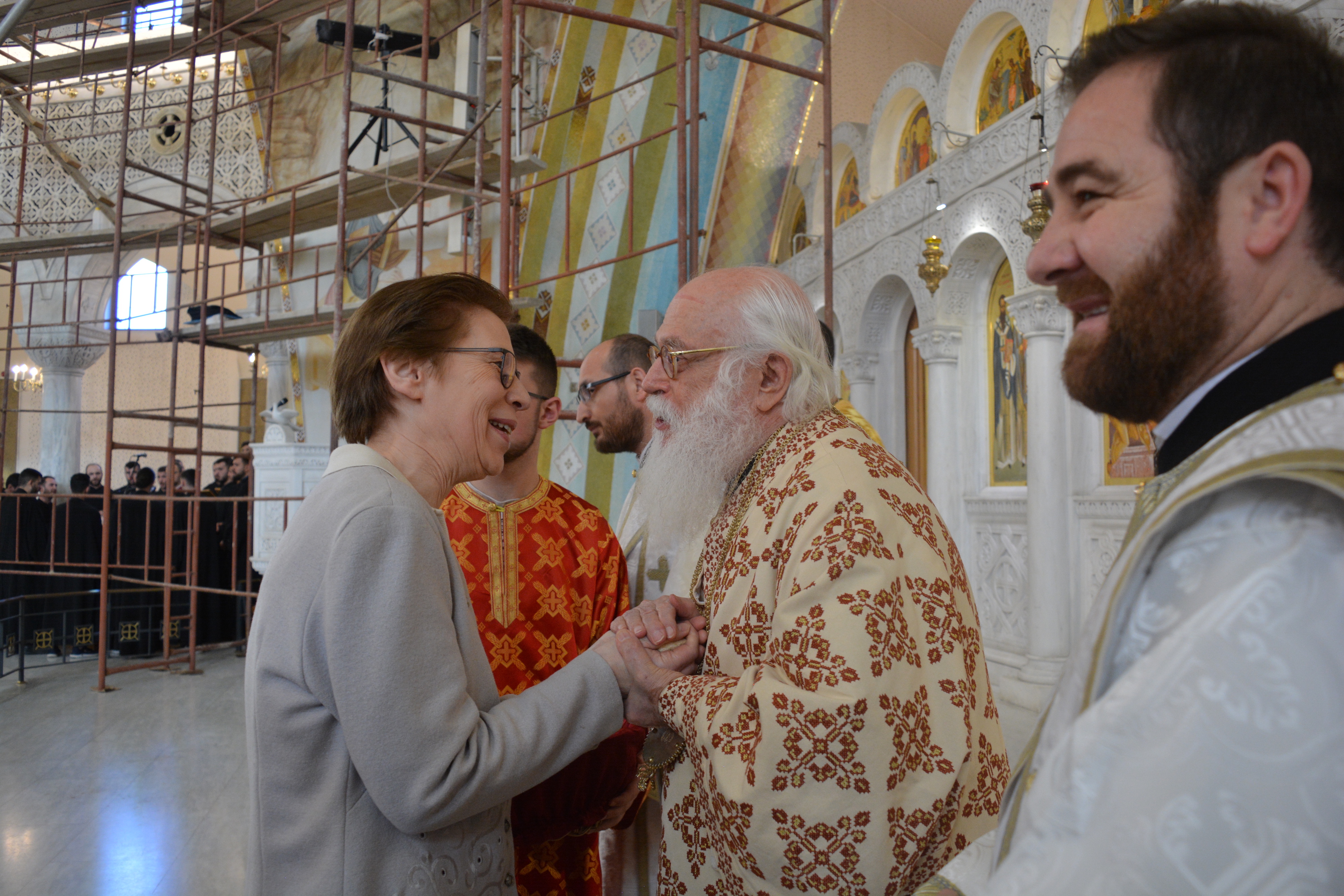 First warm greeting by Archbishop Anastasios
